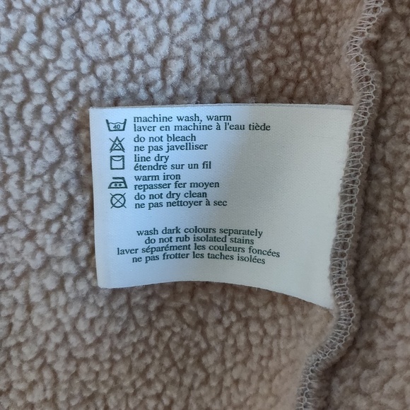 Vintage Laura Ashley Faux Shearling/Suede Coat - Picture 7 of 8